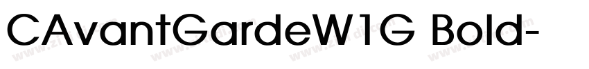 CAvantGardeW1G Bold字体转换